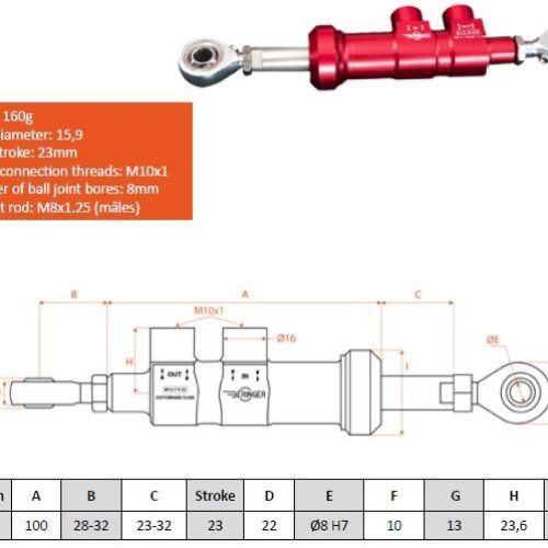 Beringer – Rear brake master cylinder
